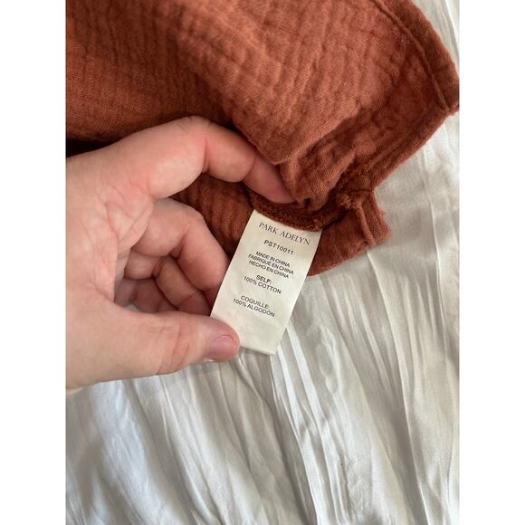 2 Piece Set Burnt Orange Tank Top and High Waisted Shorts - Picture 8 of 10